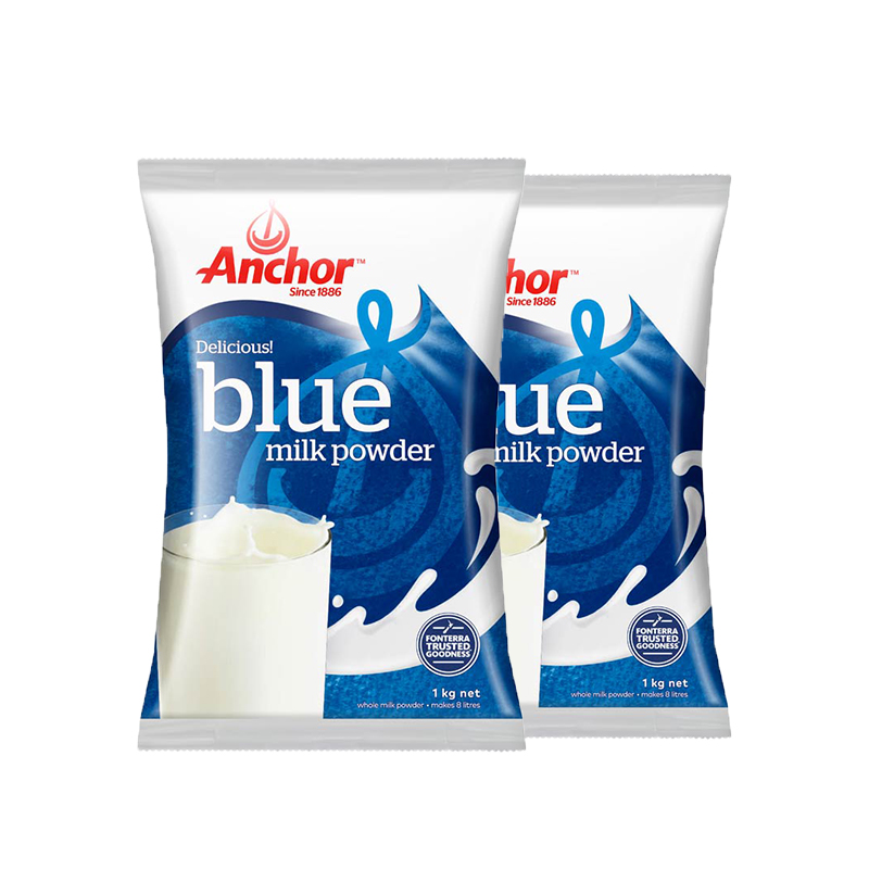 安佳全脂成人奶粉成年中老年人早餐牛奶粉学生 调制乳粉1KG*2袋